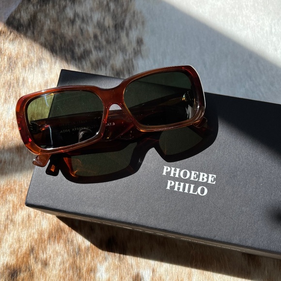 Phoebe Philo Score Sunglasses brown tortoiseshell - Picture 1 of 10